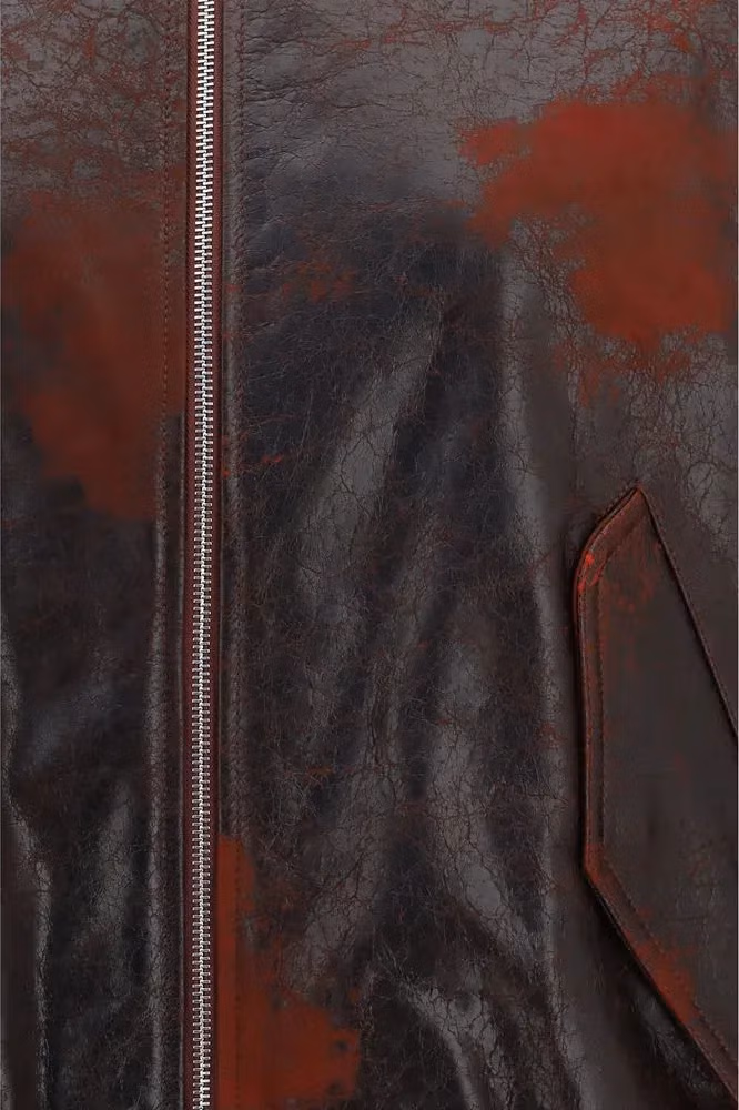 Valstar Bordeaux Leather Bomber