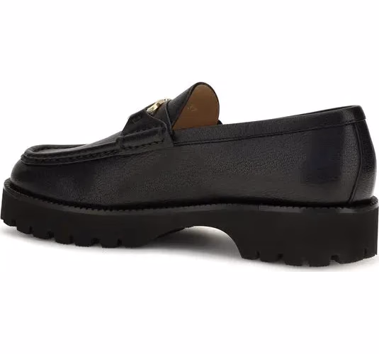 Valentino Garavani Black Goatskin Platform Loafers