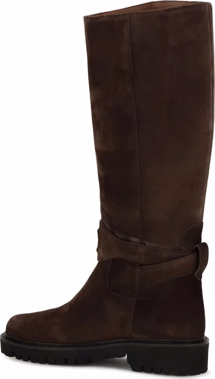 Valentino Garavani Brown Calf Leather Bos Taurus Flat Boots