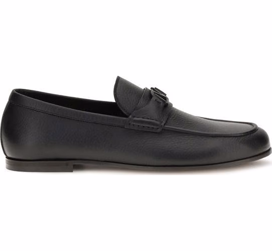 Valentino Garavani Black Deer Slip-On Loafers