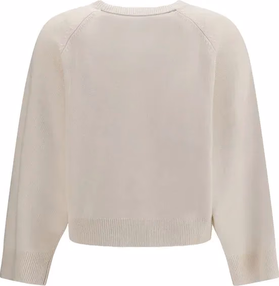 Brunello Cucinelli White Cashmere Sweater
