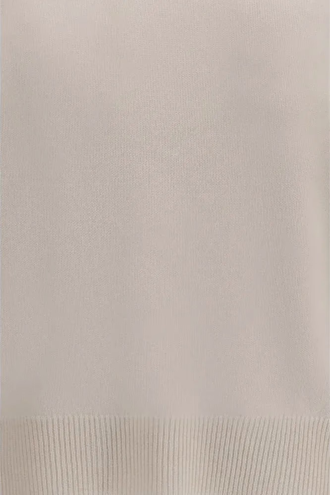 Brunello Cucinelli White Cashmere Sweater