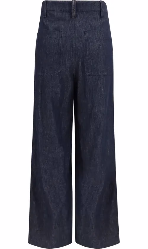 Brunello Cucinelli Blue Cotton Jeans Denim