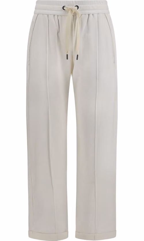 Brunello Cucinelli White Cotton Athletic Pants