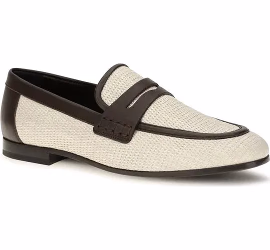 Brunello Cucinelli Beige Polyamide Slip-On Loafers
