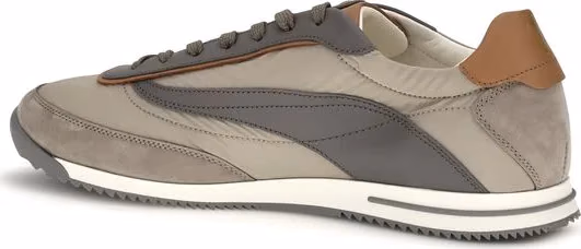 Brunello Cucinelli Beige Suede Leather Sneakers