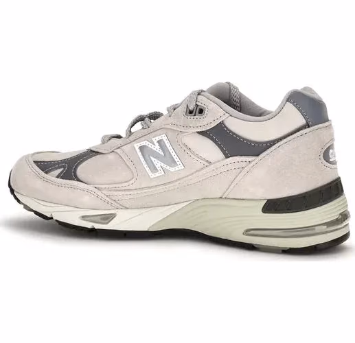 New Balance Gray Suede Leather Athletic Sneakers