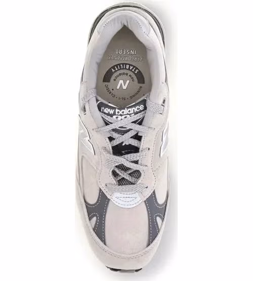 New Balance Gray Suede Leather Athletic Sneakers