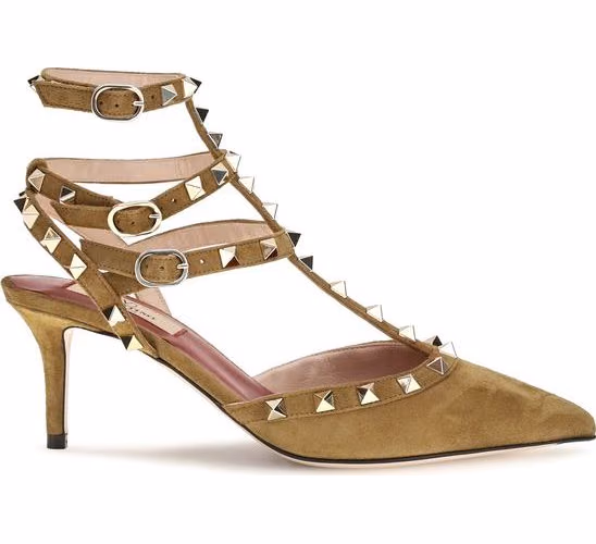 Valentino Garavani Beige Goatskin High Heel Pumps