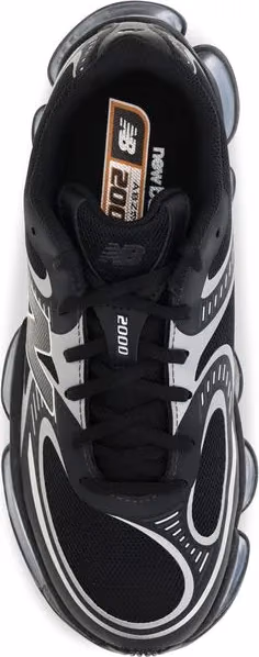 New Balance Black Fabric Athletic Sneakers