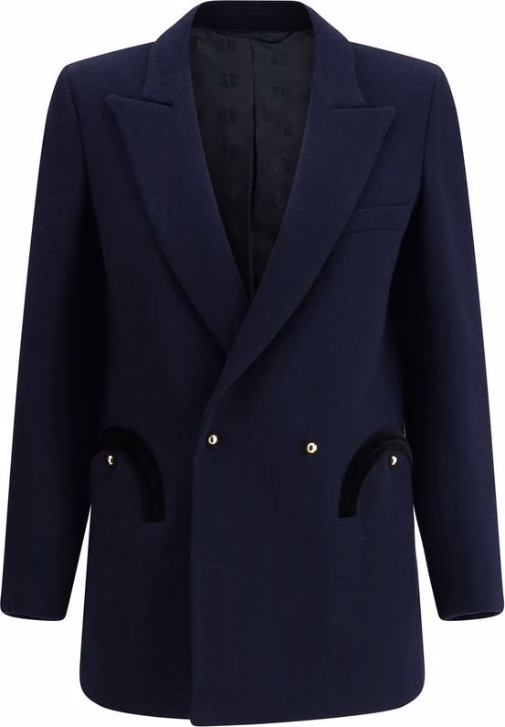 Blazé Milano Blue Wool Oves Aries Blazer