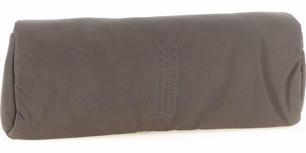 Rick Owens Gray Calfskin Clutch Bag