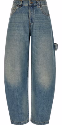 Blue Cotton Relaxed Fit Jeans
