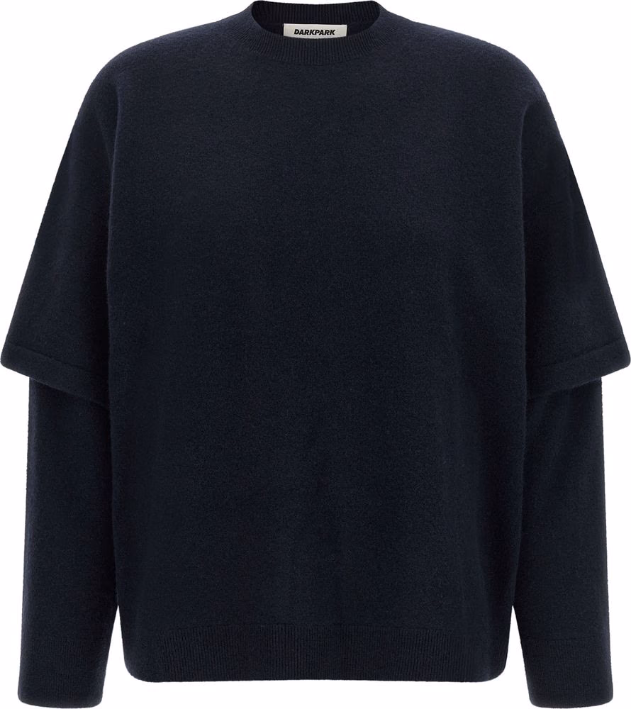 Darkpark Blue Merino Wool Cardigan