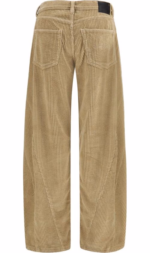 R13 Brown Cotton Relaxed Fit Jeans