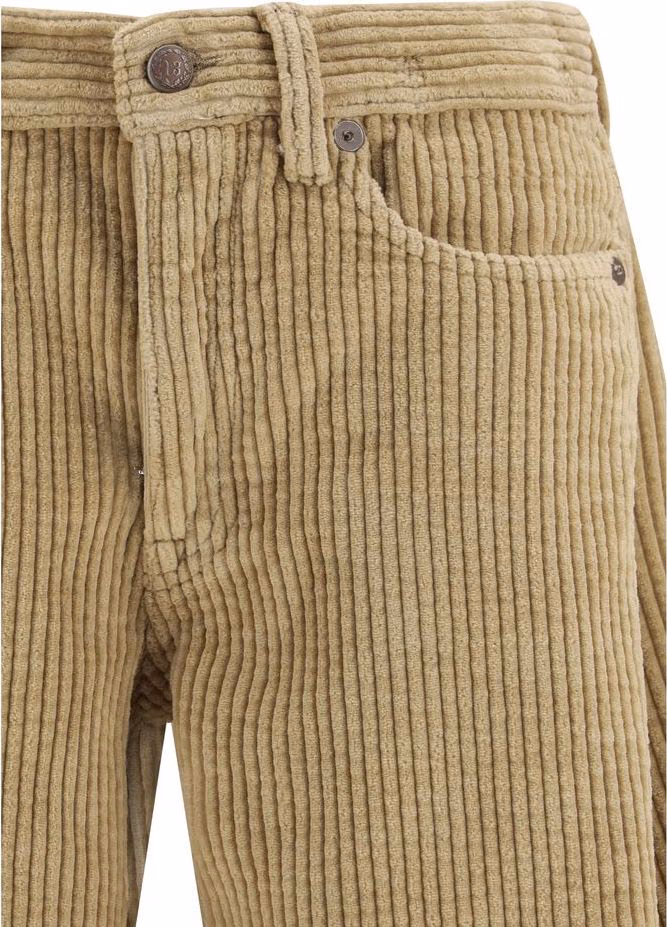R13 Brown Cotton Relaxed Fit Jeans