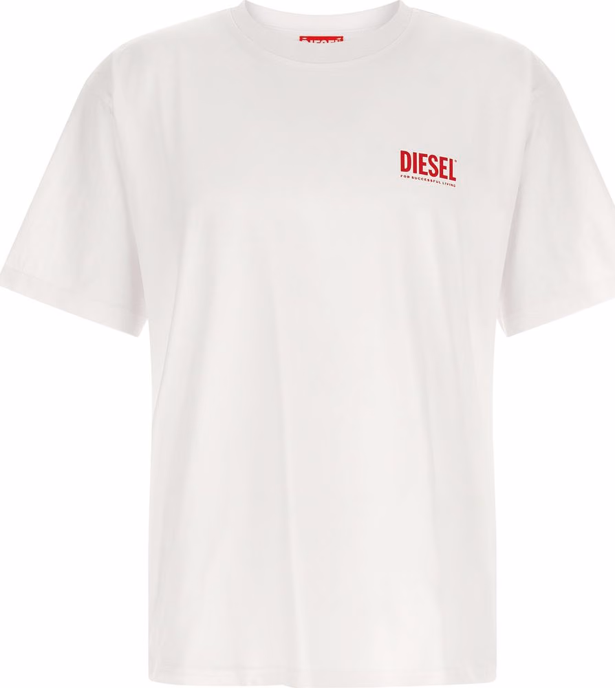 Diesel White Cotton T-Shirt