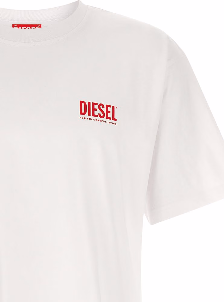 Diesel White Cotton T-Shirt