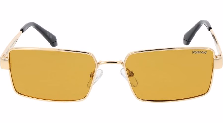 Polaroid Gold Metal Sunglasses