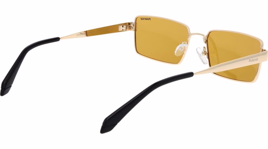 Polaroid Gold Metal Sunglasses
