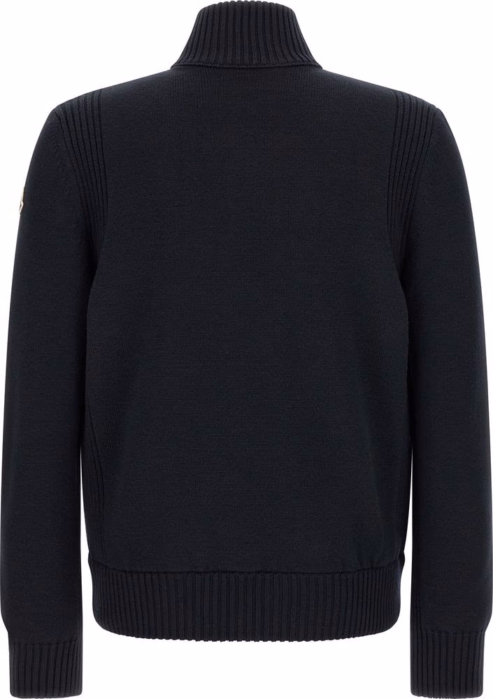 Moncler Blue Polyester Cardigan