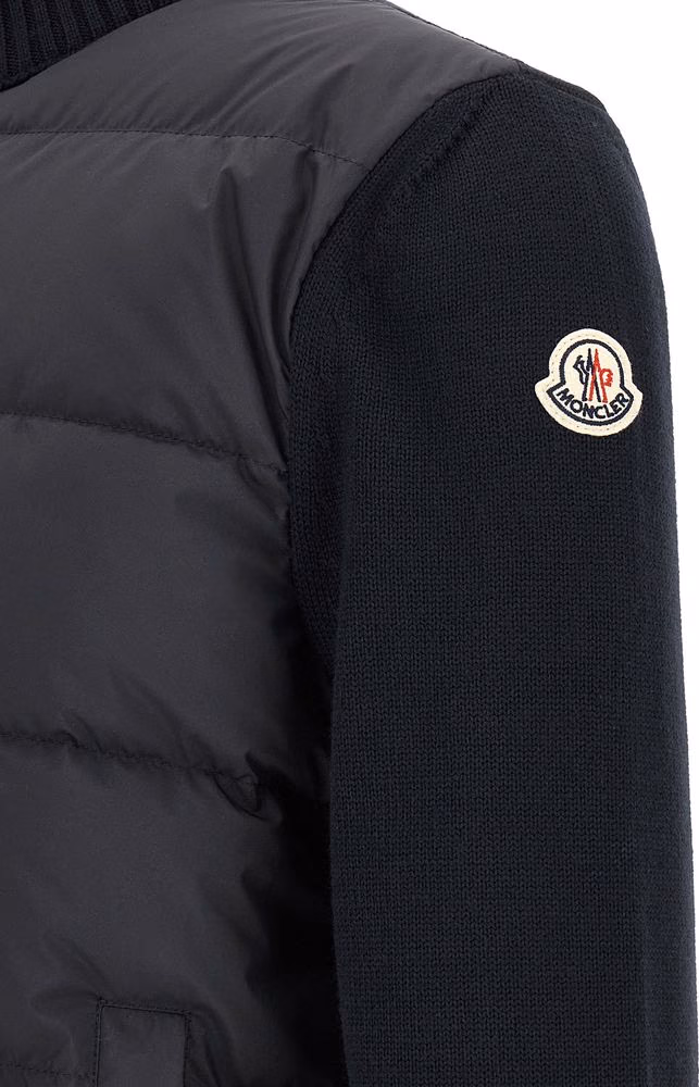 Moncler Blue Polyester Cardigan