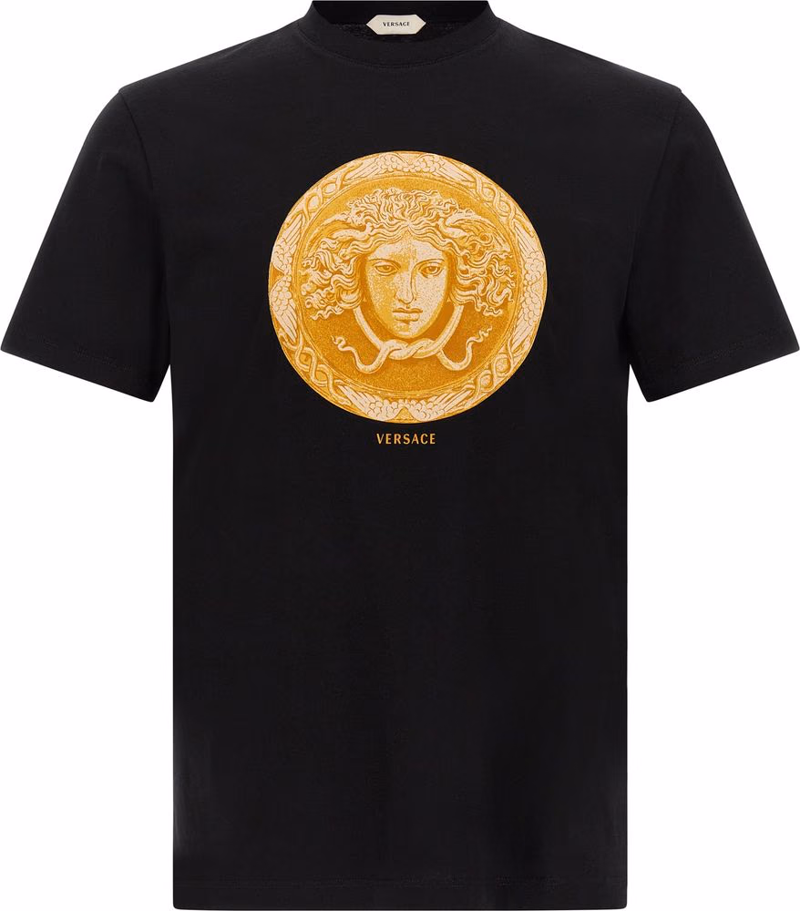 Versace Black Cotton T-Shirt