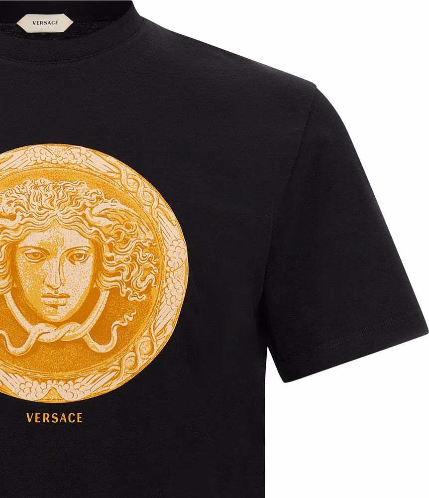 Versace Black Cotton T-Shirt
