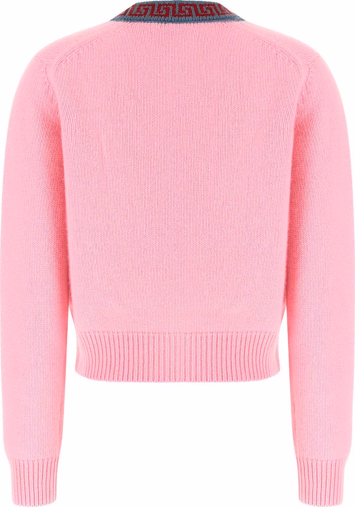 Versace Multicolor Virgin Wool Cardigan
