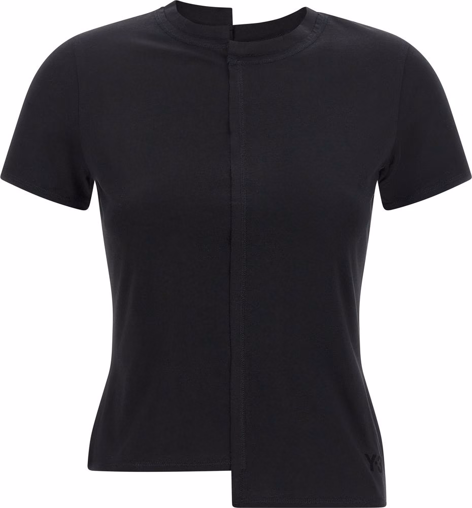Y-3 Black Cotton T-Shirt