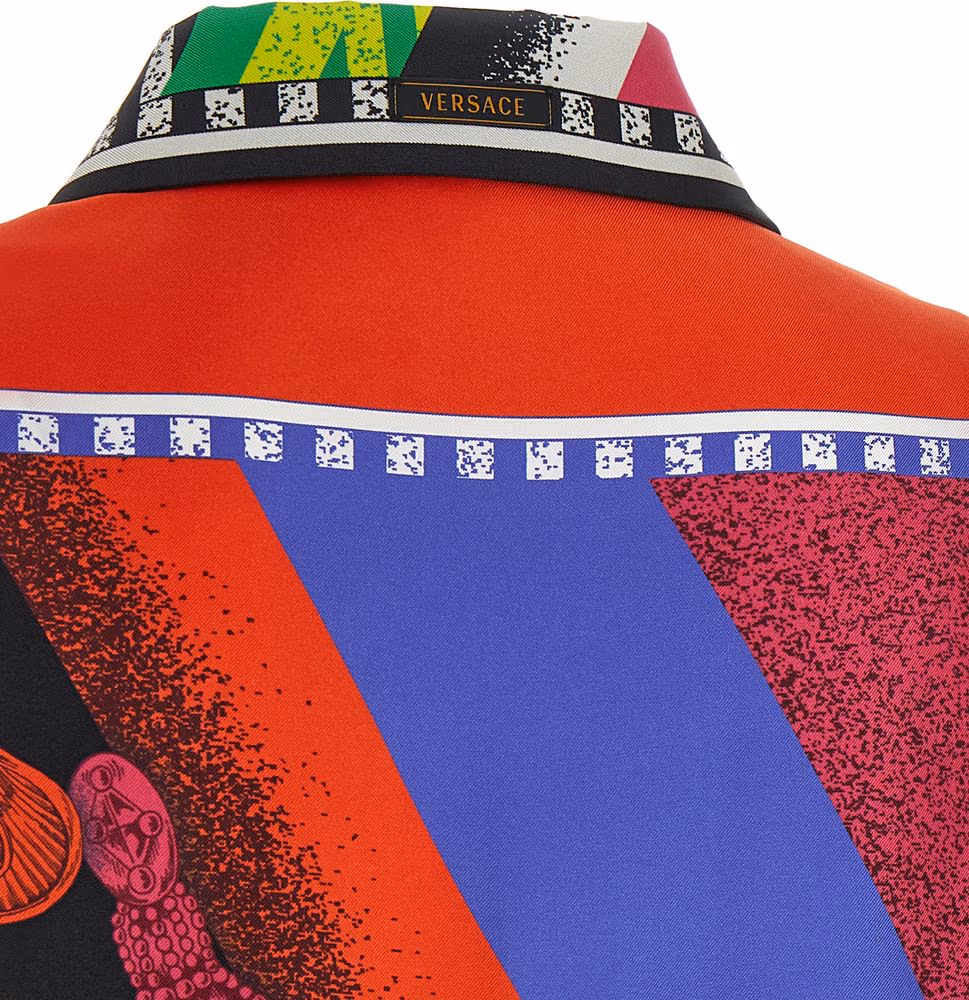 Versace Multicolor Silk Blouse