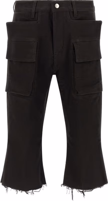 Black Cotton Cargo Pants