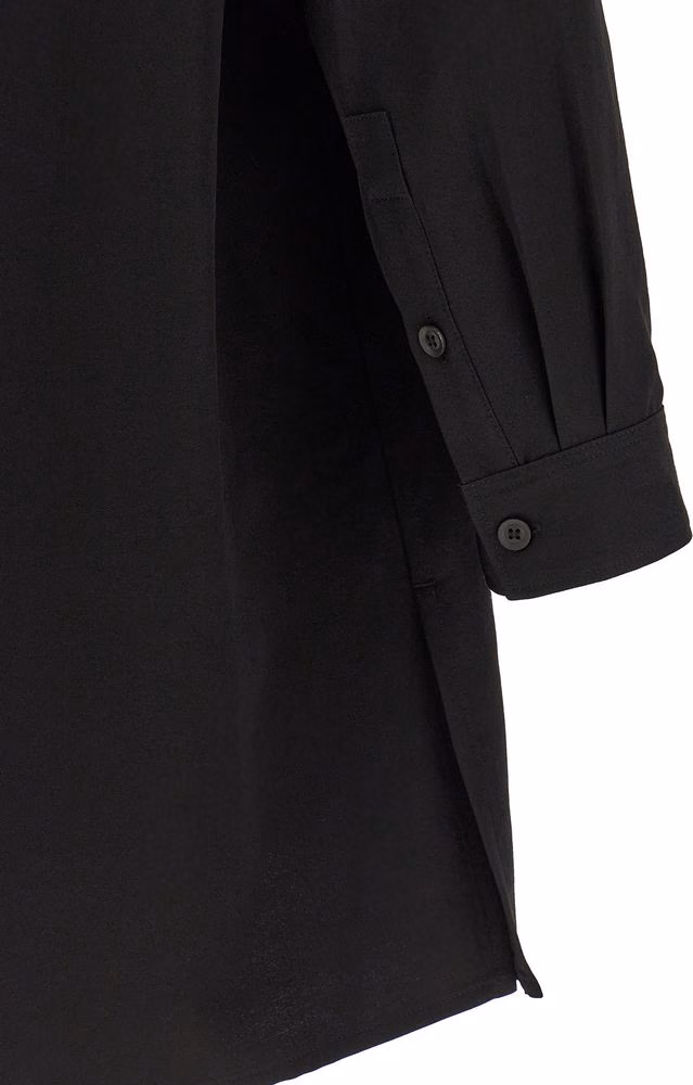 Yohji Yamamoto Black Wool Blouse