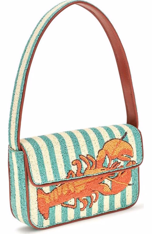 Staud Multicolor Rayon Shoulder Bag