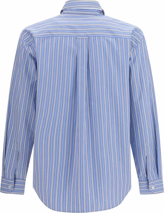 Saint Laurent Blue Cotton Pattern Shirt