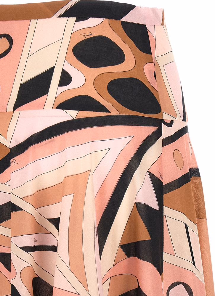 Emilio Pucci Multicolor Cotton Mini Skirt