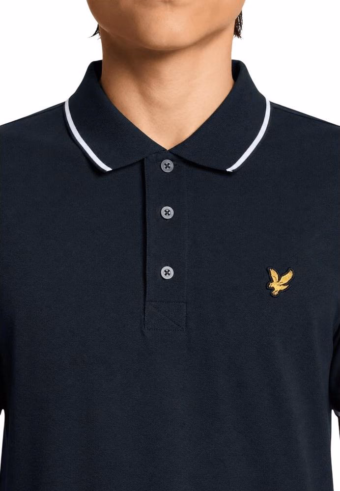 Lyle & Scott Blue Cotton Polo Shirt