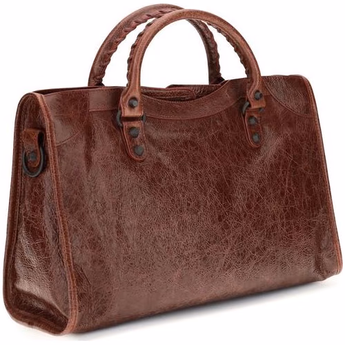 Balenciaga Bordeaux Lamb Ovis Aries Aries Shoulder Bag