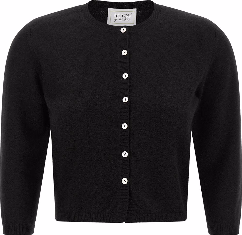 BE YOU Black Cashmere Cardigan