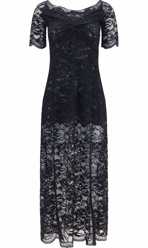 Rabanne Black Polyamide Long Dress