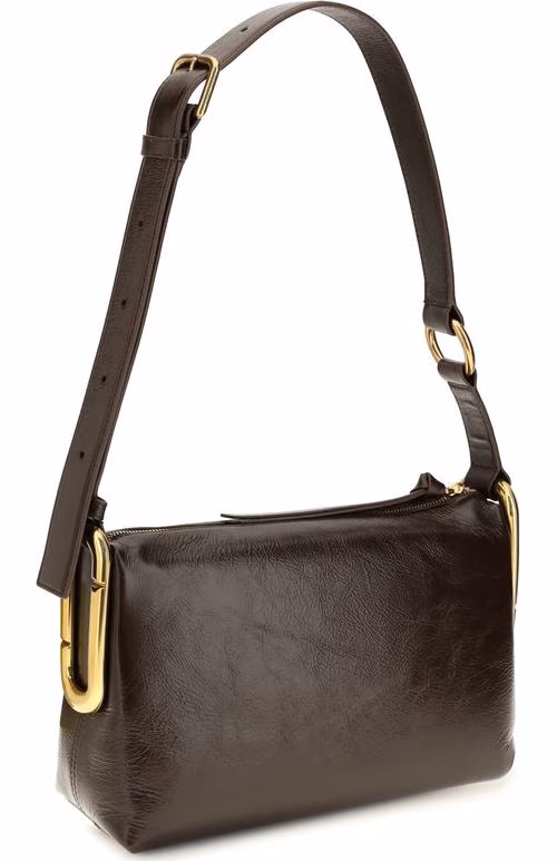 Marc Jacobs Brown Calf Leather Bos Taurus Shoulder Bag