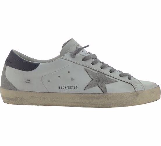 Golden Goose White Goatskin Low Top Sneakers