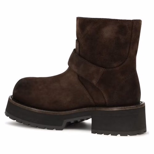 Balenciaga Brown Calf Leather Bos Taurus Ankle Boots