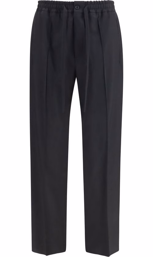 Valentino Garavani Black Cotton Chino Pants
