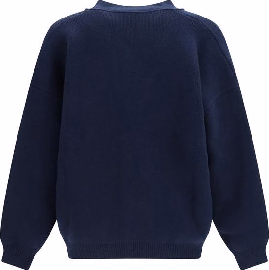 Laneus Blue Wool Oves Aries Cardigan