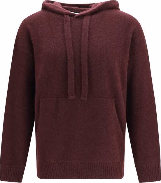 Laneus Bordeaux Cashmere Hoodie