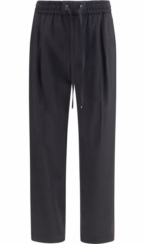 Dolce & Gabbana Black Wool Oves Aries Joggers (Workout Pants)
