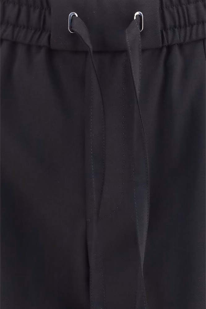 Dolce & Gabbana Black Wool Oves Aries Joggers (Workout Pants)