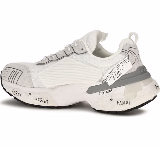 Dsquared² White Polyester Athletic Sneakers