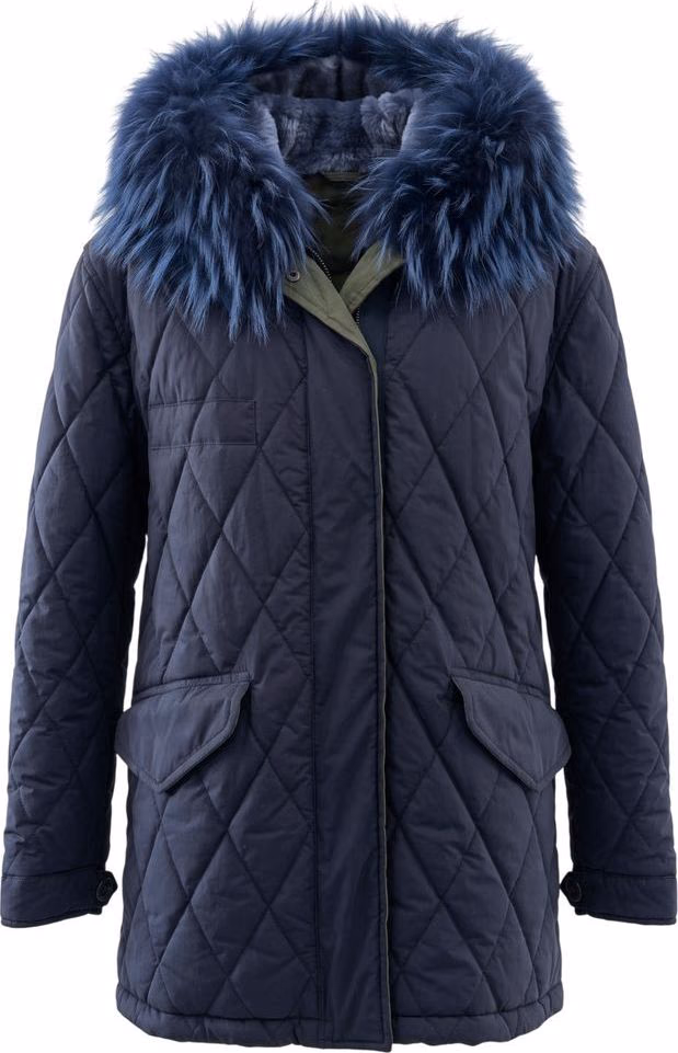 Mr&Mrs Italy Blue Cotton Women's Jacket